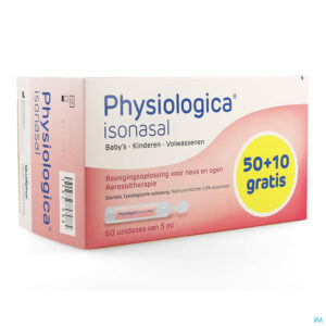 Packshot Physiologica Isonasal Unidose 50+10x5ml Promo