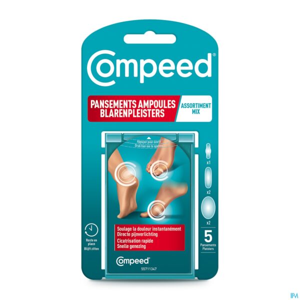 Packshot Compeed Blaren Pleister Mixpack 5 Packshot Compeed Blaren Pleister Mixpack 5