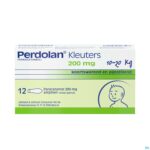 Packshot Perdolan Supp Kleut Jeun Enf 12x200mg Packshot Perdolan Supp Kleut Jeun Enf 12x200mg