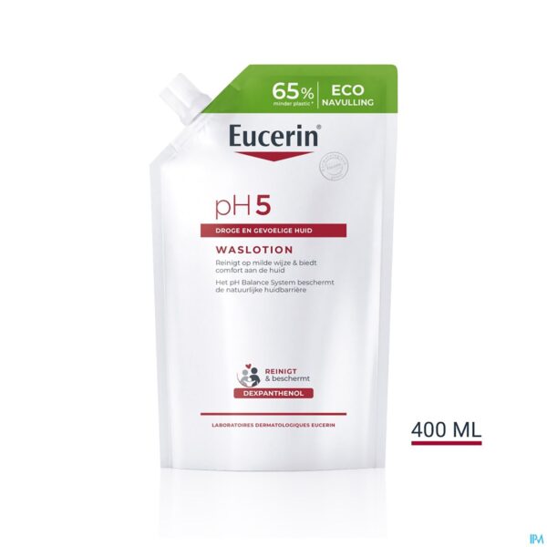 Lifestyle_image Eucerin Ph5 Waslotion Navulling 400ml Lifestyle_image Eucerin Ph5 Waslotion Navulling 400ml