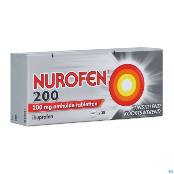 Packshot Nurofen Omhulde Tabl 30x200mg