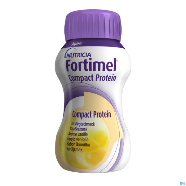 Productshot Fortimel Compact Protein Mixed Multipack Flesjes 8x125 ml
