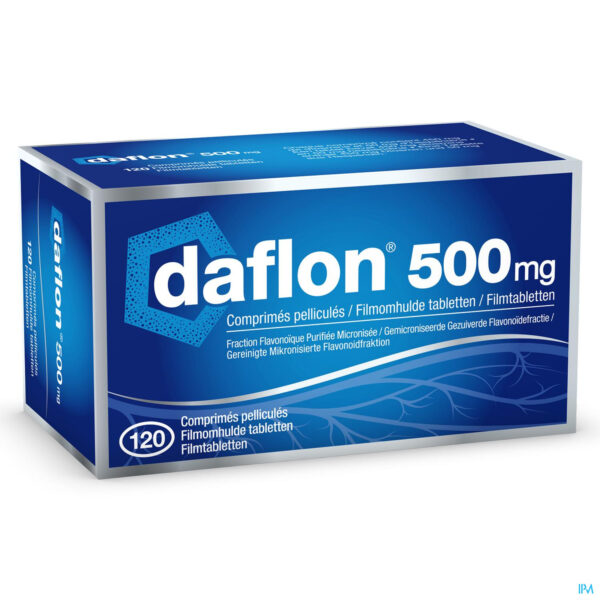 Packshot Daflon 500 Comp 120 X 500mg