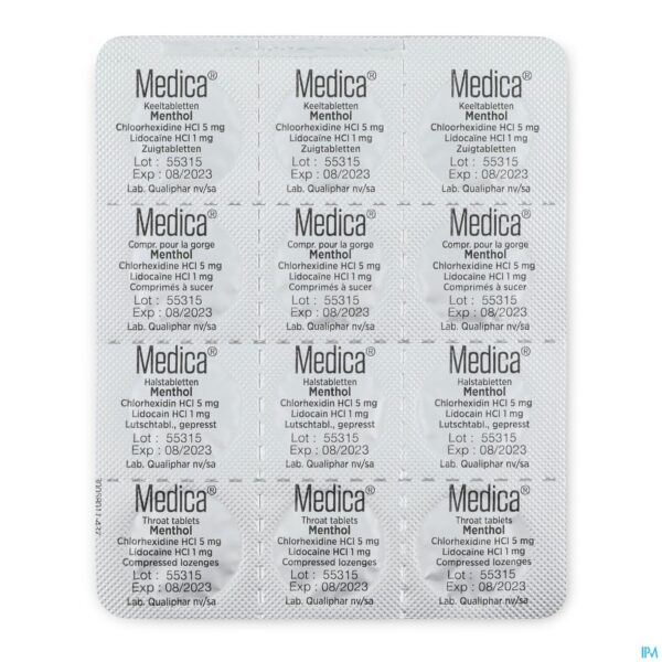 Productshot Medica Keeltabletten Menthol 36 zuigtabletten Productshot Medica Keeltabletten Menthol 36 zuigtabletten