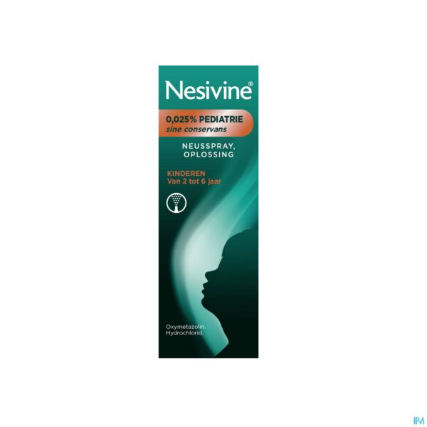 Packshot Nesivine 0,025% Sine Conserv Ped Spray Nas 10ml Packshot Nesivine 0,025% Sine Conserv Ped Spray Nas 10ml