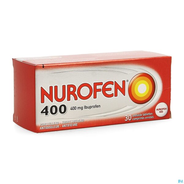 Packshot Nurofen Omhulde Tabl 30x400mg Packshot Nurofen Omhulde Tabl 30x400mg