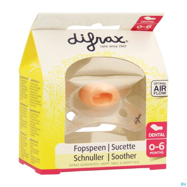 Packshot Difrax Fopspeen Silicoon Mini-dental Girl 0-6m 799 Packshot Difrax Fopspeen Silicoon Mini-dental Girl 0-6m 799