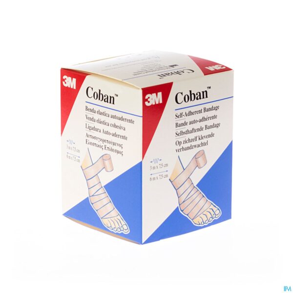Packshot Coban 3m Rekverband Tan 7,5cmx4,57m Rol 1 1583p