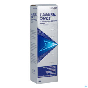 Packshot Lamisil Once 1 % Sol Cutaan Gebruik 4g