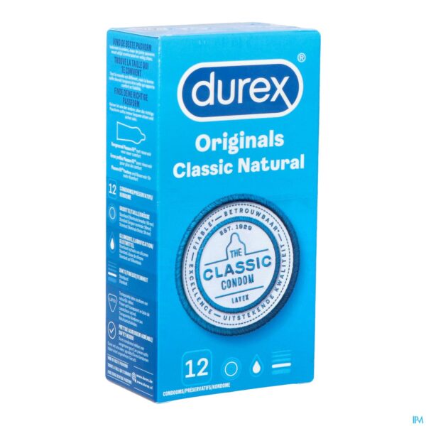 Packshot Durex Classic Condoms 12