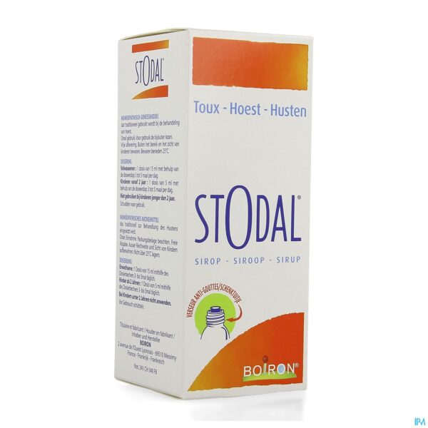 Packshot Stodal Siroop 200ml Boiron Packshot Stodal Siroop 200ml Boiron