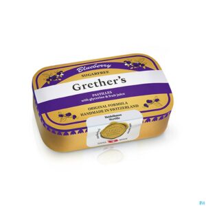 Packshot Grether's Pastilles Blueberry Zs 110g