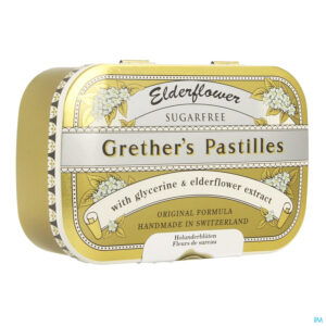 Packshot Grether's Elderflower Vlierbes-vruchtensap Zs 110g
