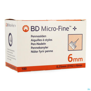 Packshot Bd Microfine Pennaalden 0,25mm 31g 6mm 100 320734