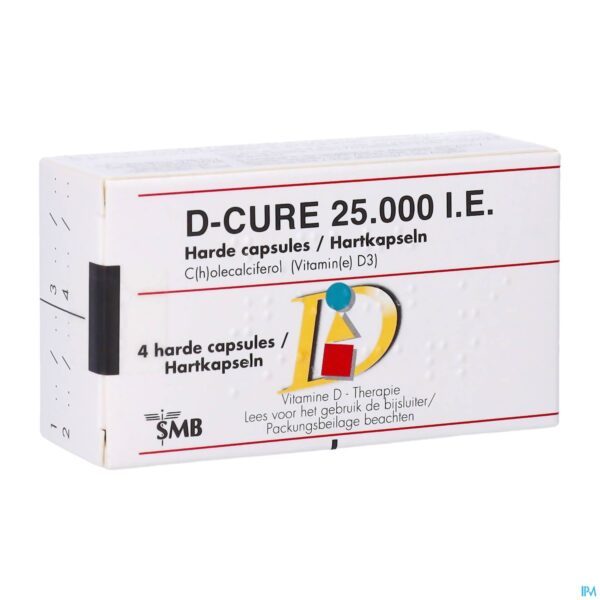 Packshot D-cure 25000ie Gelulen 4
