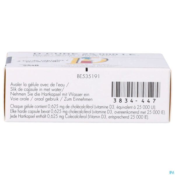 Packshot D-cure 25000ie Gelulen 4
