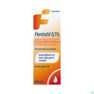 Packshot Fenistil 0,1% Drinkbare Opl 1mg/ml Gutt 20ml