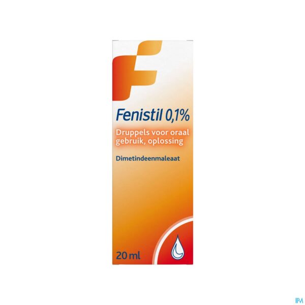 Packshot Fenistil 0,1% Drinkbare Opl 1mg/ml Gutt 20ml