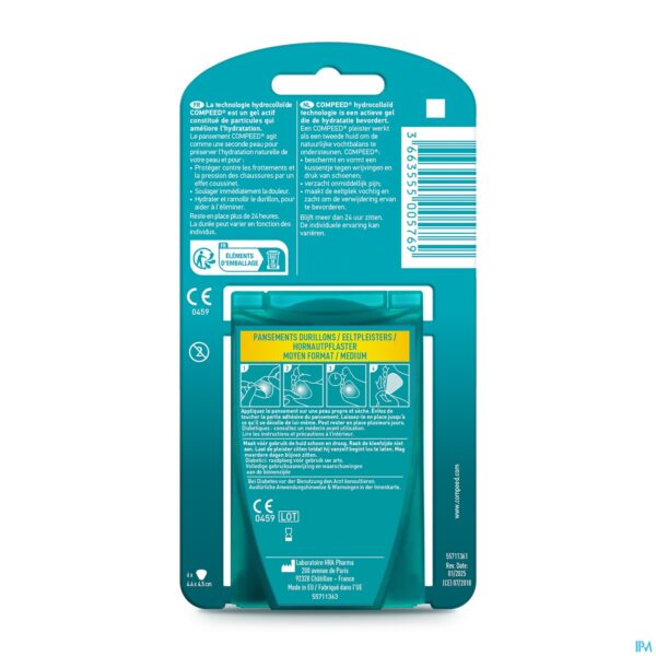 Packshot Compeed Pleister Eeltplek Voeten Medium 6