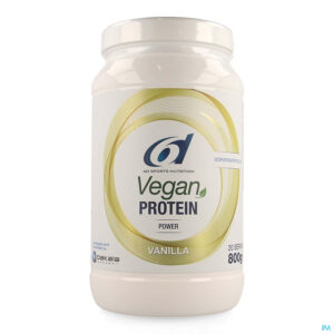 Packshot 6d Vegan Protein Vanilla 800g