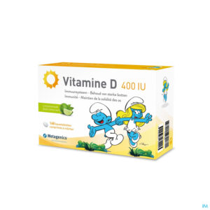 Packshot Vitamine D 400iu Metagenics Smurfen Comp 168