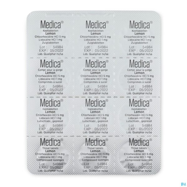 Productshot Medica Keeltabletten Lemon 36 zuigtabletten