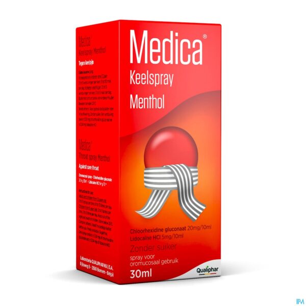 Packshot Medica Keelspray Menthol 30ml