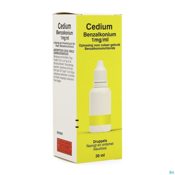 Packshot Cedium Benzalkonium Sol. 30ml