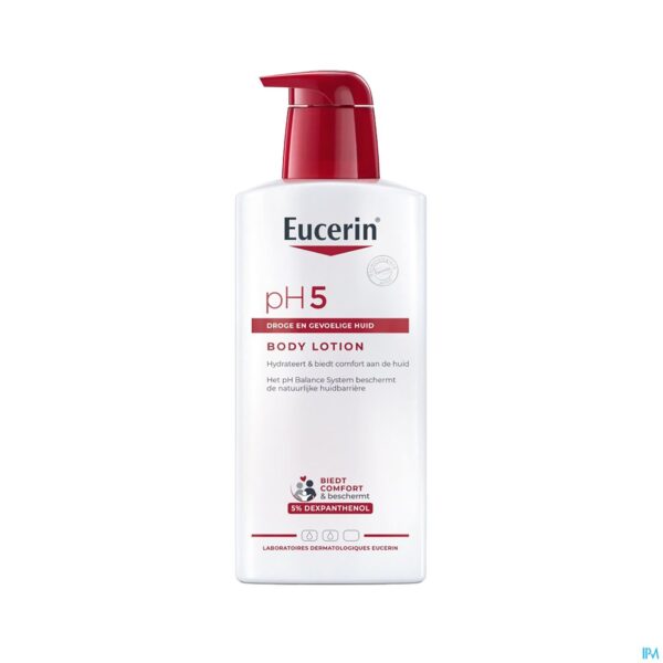 Packshot Eucerin Ph5 Bodylotion + Pomp 400ml