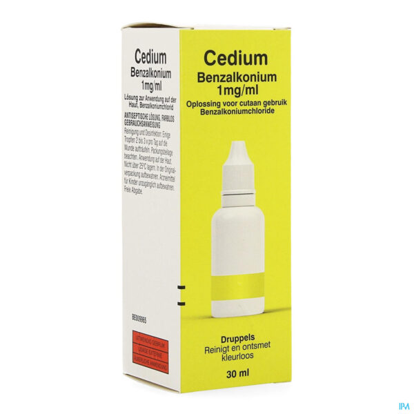Packshot Cedium Benzalkonium Sol. 30ml