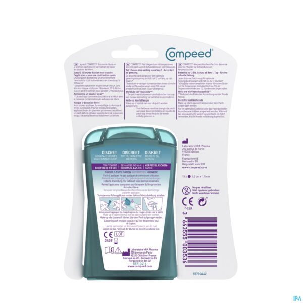 Packshot Compeed Patch Koortsblaasjes 15 Met Applicator