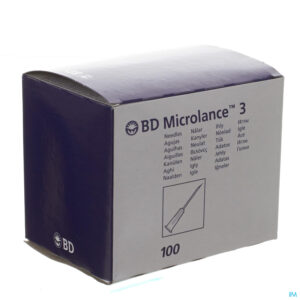 Packshot Bd Microlance 3 Nld 18g 1/2 Sb 1,2mm 40mm Roze 100