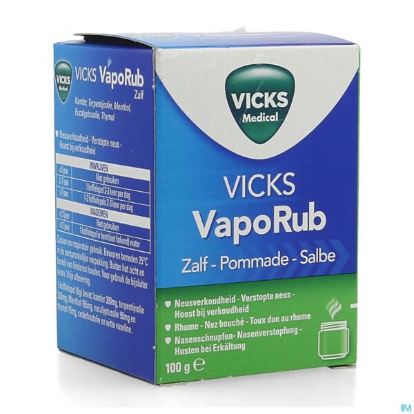 Packshot Vicks Vaporub Zalf 100g
