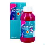 Productshot Gaviscon Antireflux Antizuur Orale Susp 300ml