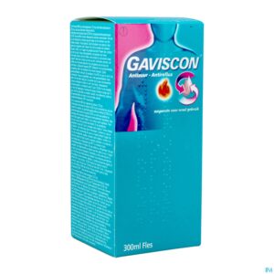 Packshot Gaviscon Antireflux Antizuur Orale Susp 300ml