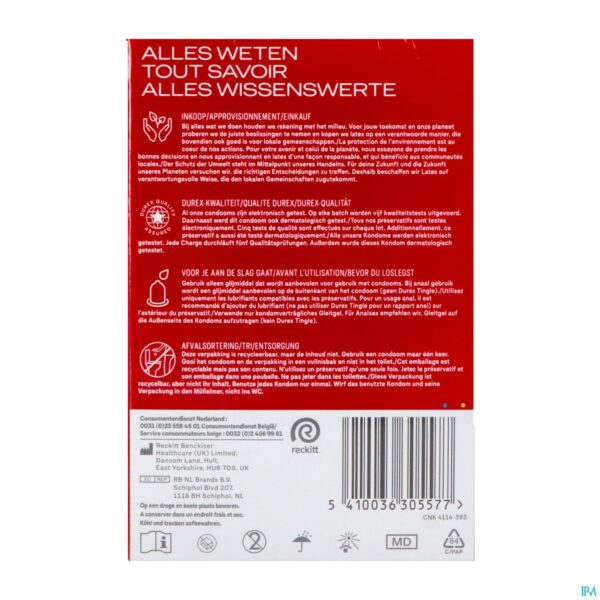 Packshot Durex Thin Feel Condoms 20
