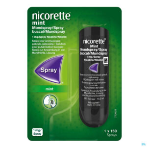 Packshot Nicorette Mint Mondspray 1x150 Sprays 1mg/spray