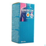 Packshot Gaviscon Antireflux Antizuur Orale Susp 300ml
