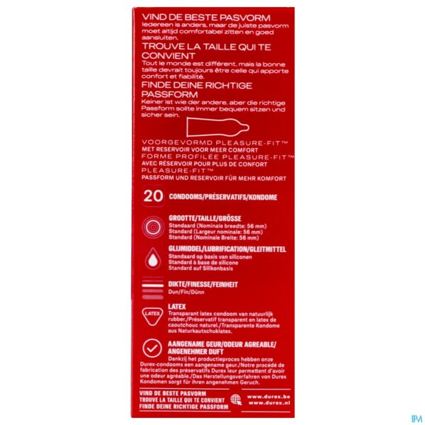 Packshot Durex Thin Feel Condoms 20