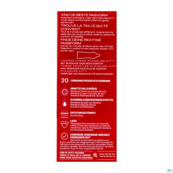 Packshot Durex Thin Feel Condoms 20