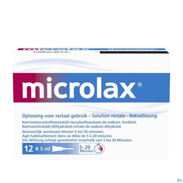 Packshot Microlax 12 X 5ml Packshot Microlax 12 X 5ml