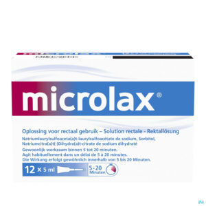 Packshot Microlax 12 X 5ml