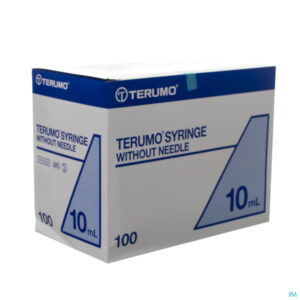 Packshot Terumo Spuit Luer Ecc Tip 10ml 100