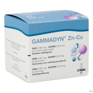 Packshot Gammadyn Amp 30 X 2ml Zn-cu Unda