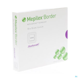 Packshot Mepilex Border Sil Adh Ster Nf 10,0x10,0 5 295300