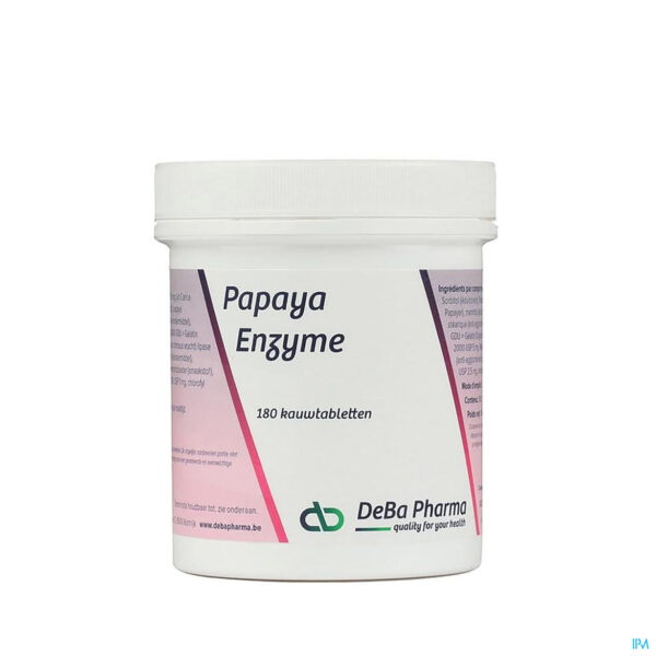 Packshot Papaya Enzyme Comp 180 Deba