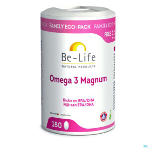 Packshot Omega 3 Magnum Be Life Caps 180