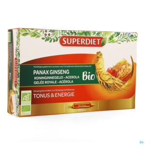 Packshot Super Diet Ginseng-koninginnegelei Bio Amp 20x15ml