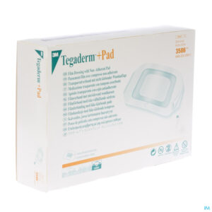 Packshot Tegaderm + Pad 3m Transp Steril 9cmx10cm 25 3586