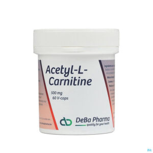 Packshot Acetyl-l-carnitine Caps 60x500mg Deba